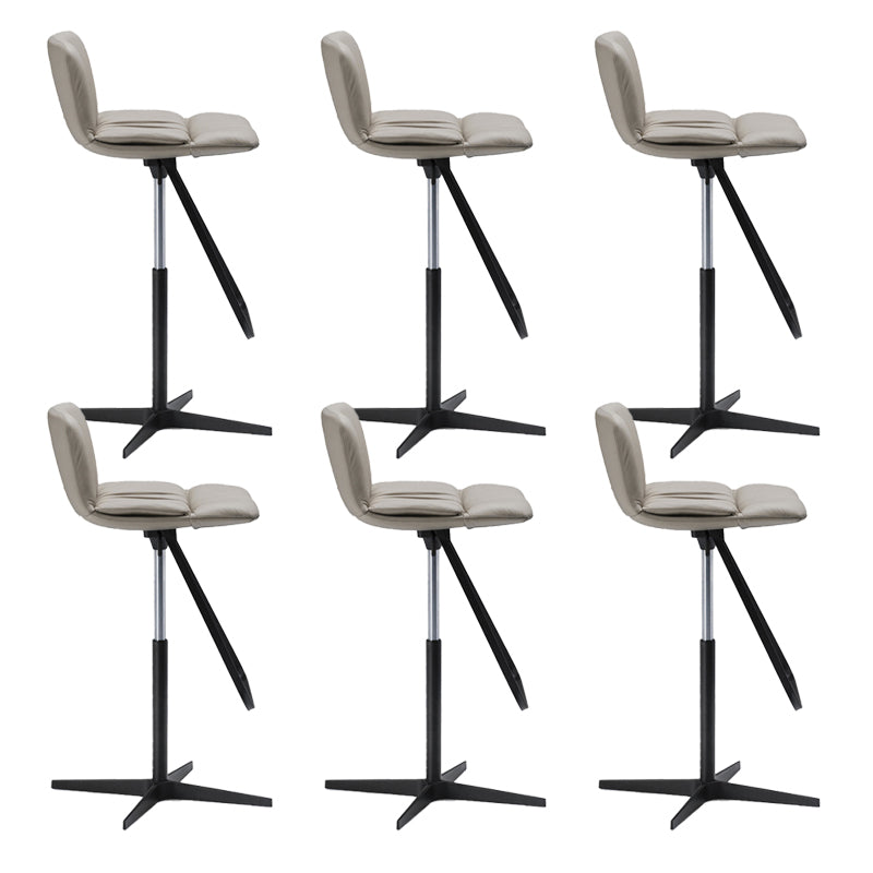 Industrial Style Rotatable Bar Stool Leather Counter Bar Stool for Home
