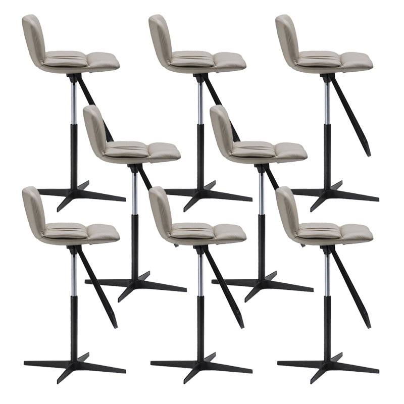 Industrial Style Rotatable Bar Stool Leather Counter Bar Stool for Home