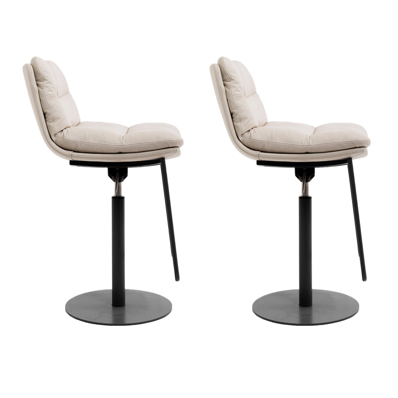 Glam Low Back Bar Stool Rotatable Counter Bar Stool for Home