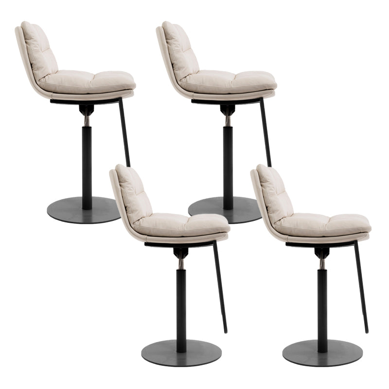 Glam Low Back Bar Stool Rotatable Counter Bar Stool for Home