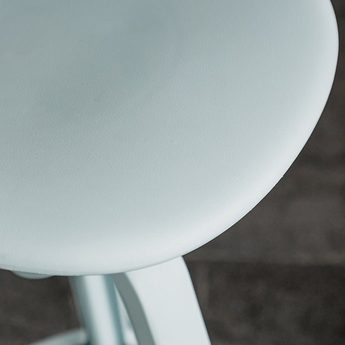 Nordic Low Back Counter Bar Stool Plastic Bar Stool for Home