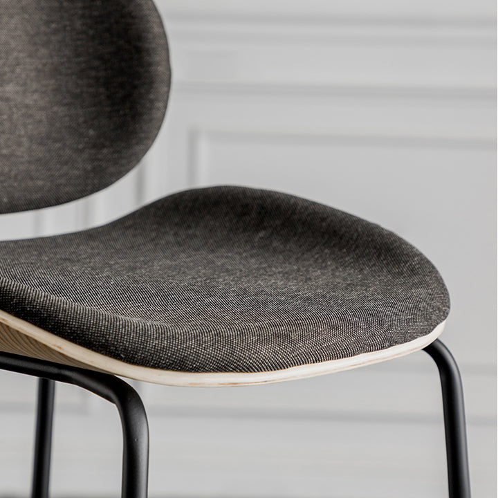 Industrial Armless Bar Stool Low Back Counter Bar Stool for Home
