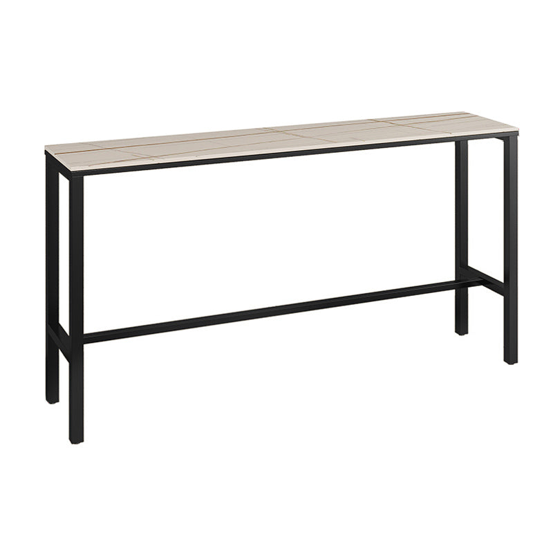 Modern Rectangle Stone Counter Table 1/3/5 Pieces Bar Table Set for Balcony