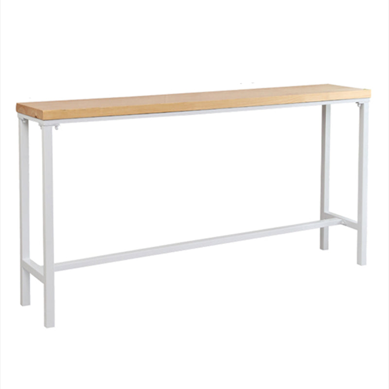 Modern Style Rectangle Wood Bar Table 1/5/9 Pieces Bar Table Set for Kitchen