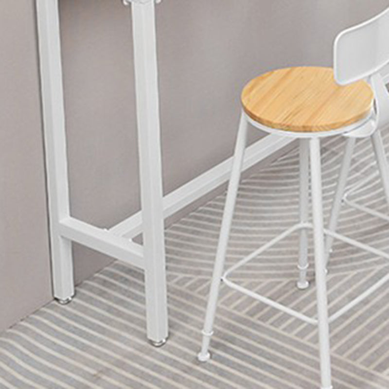 Modern Style Rectangle Wood Bar Table 1/5/9 Pieces Bar Table Set for Kitchen