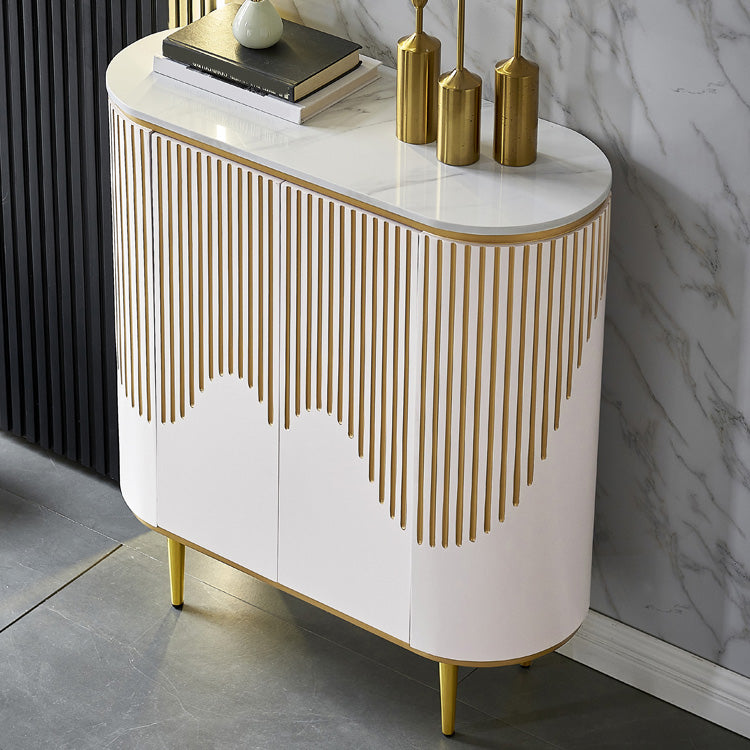 Modern Style Sideboard Stone Adjustable Shelving Side Board with Drawers and Cabinets