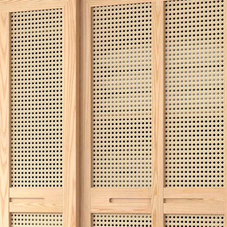 Modern Solid Wood Frame Wardrobe Freestanding Sliding Doors with Legs