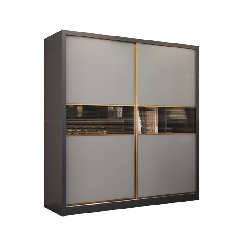 Modern Wood Freestanding Wardrobe Soft Close Drawer and Doors Wardrobe