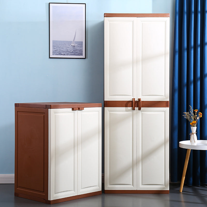 Modern Adjustable Shelves Wardrobe Armoire Freestanding Plastic Wardrobe