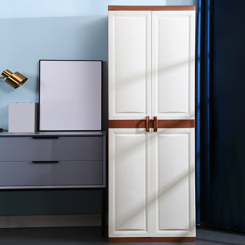 Modern Adjustable Shelves Wardrobe Armoire Freestanding Plastic Wardrobe