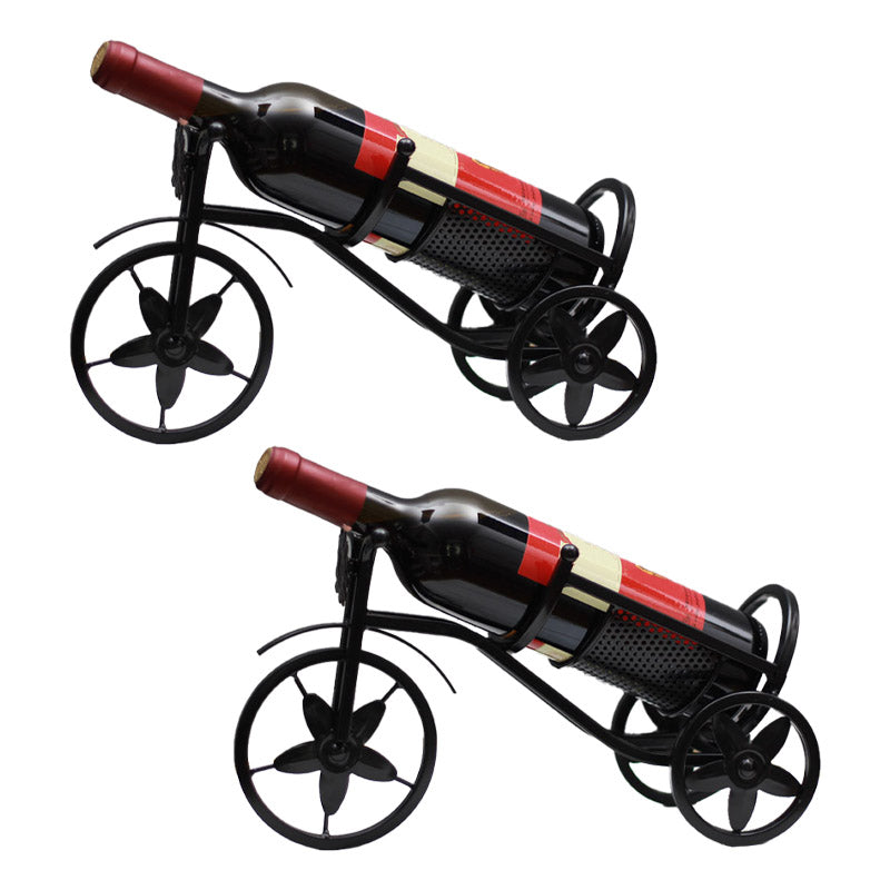 Countertop Wine Rack Glam Metal Wine Bottle Rack for Dining Room