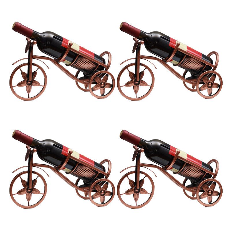 Countertop Wine Rack Glam Metal Wine Bottle Rack for Dining Room
