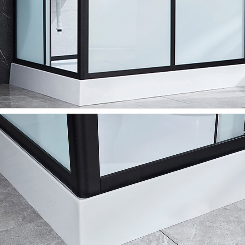 Framed Corner Shower Enclosure Single Sliding Shower Enclosure