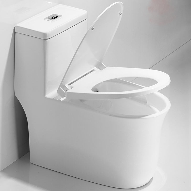 Modern One Piece Flush Toilet Floor Mounted White Toilet Bowl for Bathroom