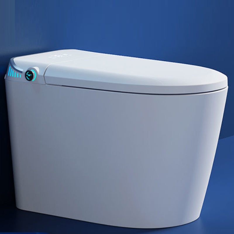Contemporary One Piece Flush Toilet White Floor Mounted Urine Toilet for Washroom