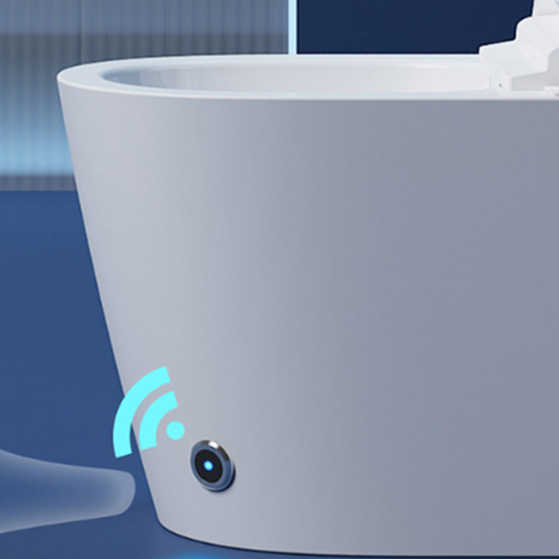 Contemporary One Piece Flush Toilet White Floor Mounted Urine Toilet for Washroom