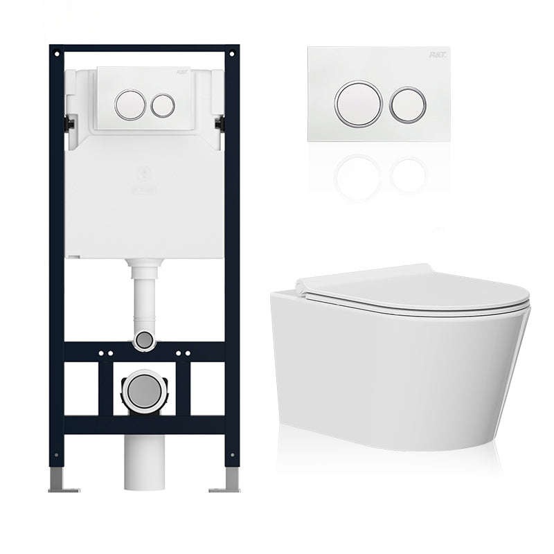 Contemporary One Piece Flush Toilet Wall Mount Urine Toilet for Bathroom
