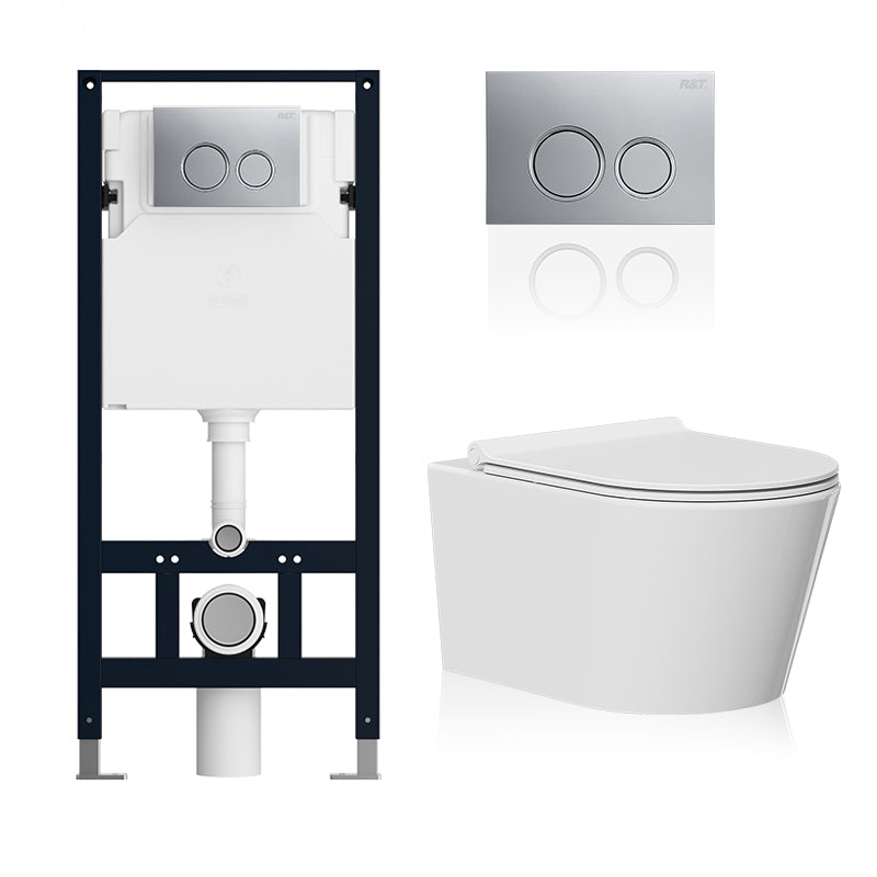 Contemporary One Piece Flush Toilet Wall Mount Urine Toilet for Bathroom