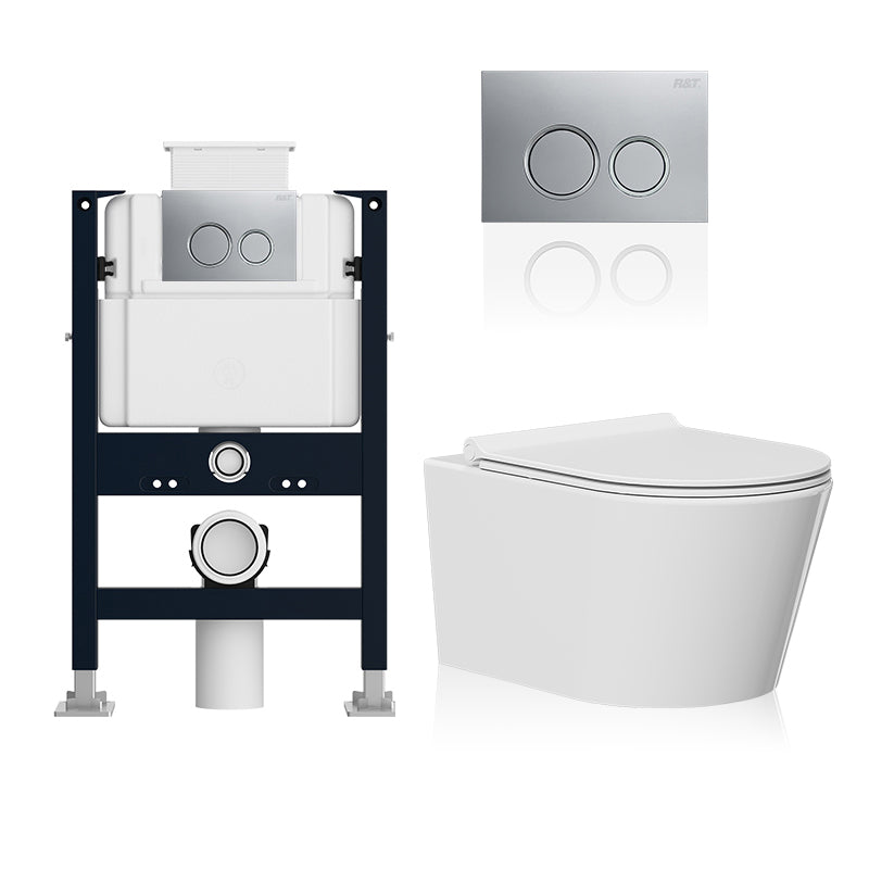 Contemporary One Piece Flush Toilet Wall Mount Urine Toilet for Bathroom
