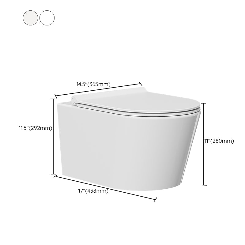 Contemporary One Piece Flush Toilet Wall Mount Urine Toilet for Bathroom