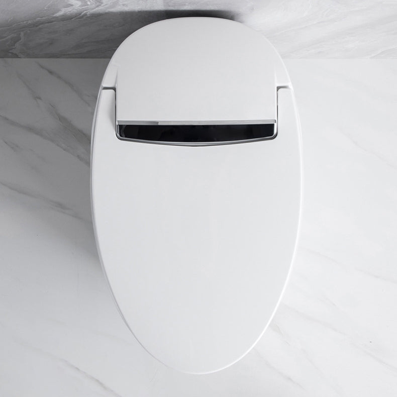 White Elongated Floor Mount Bidet Floor Standing Bidet with Heated Seat