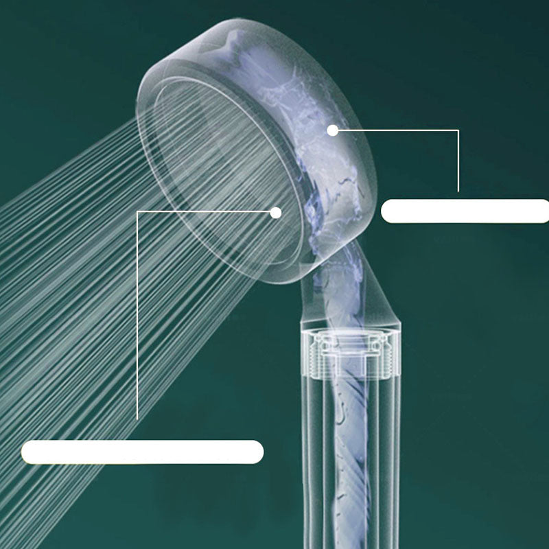 Modern Plastic Shower Head Water Filtration Round Handheld Shower Head