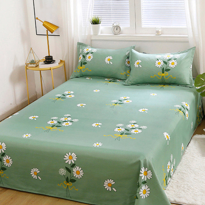 Twill Printed Bed Sheet Fade Resistant Breathable Polyester Sheet