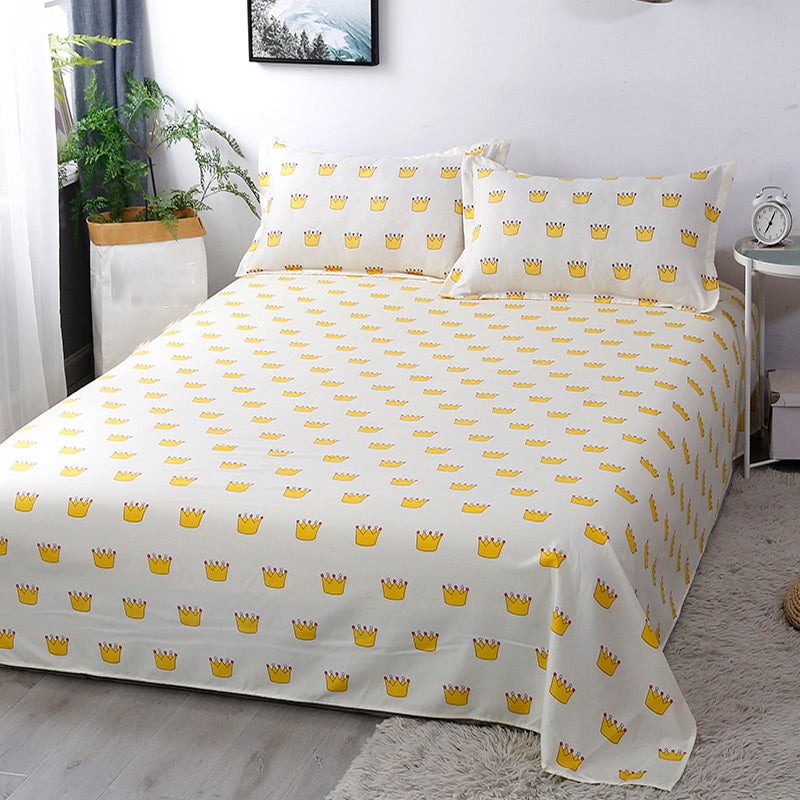 Twill Printed Bed Sheet Fade Resistant Breathable Polyester Sheet