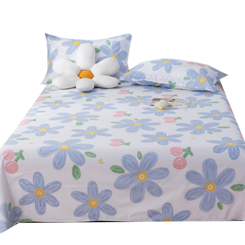 Breathable Printed Bed Sheet Twill Polyester Fade Resistant Sheet