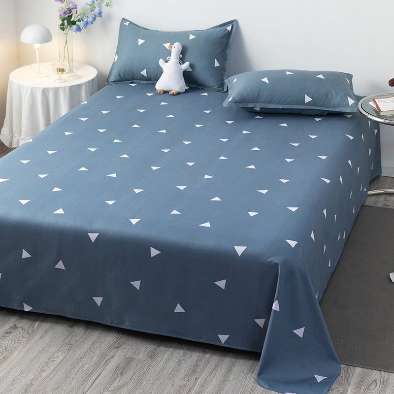 Breathable Printed Bed Sheet Twill Polyester Fade Resistant Sheet
