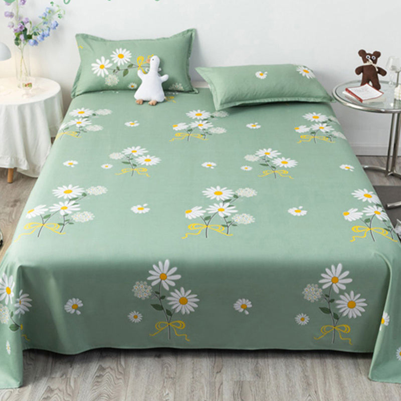 Polyester Printed Bed Sheet Twill Breathable Fade Resistant Sheet