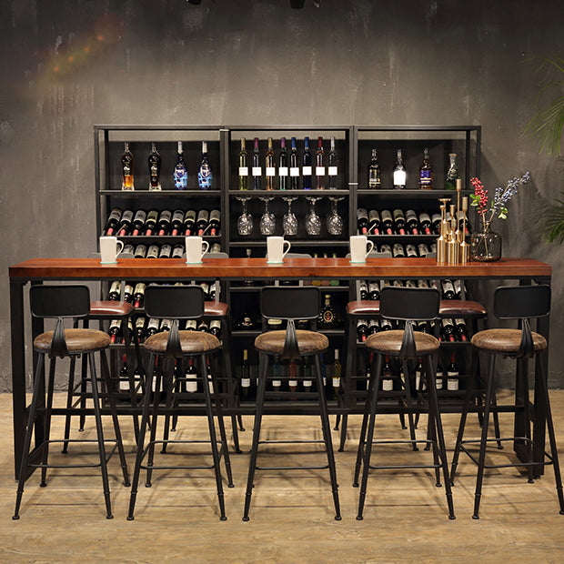 1/6/11 Pieces Counter Height Pub Set Rectangular Bar Stool and Table Set