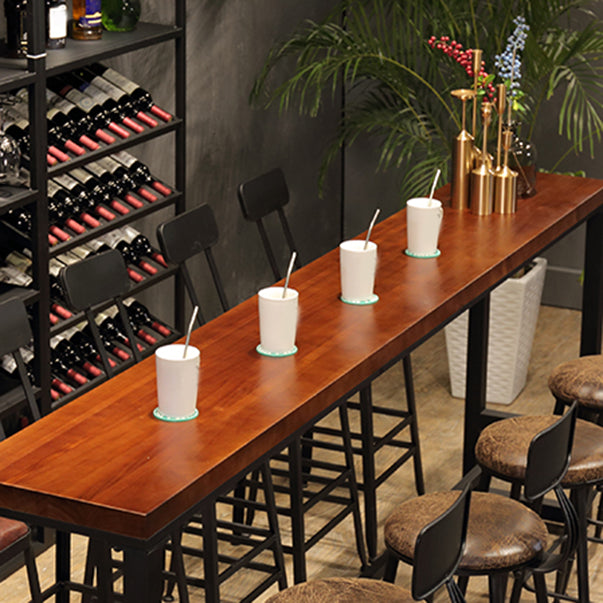 1/6/11 Pieces Counter Height Pub Set Rectangular Bar Stool and Table Set