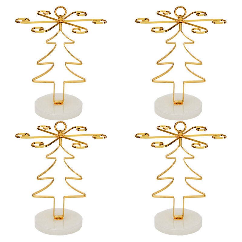 Countertop Wine Rack Glam Metal Wine Bottle Rack for Living Room