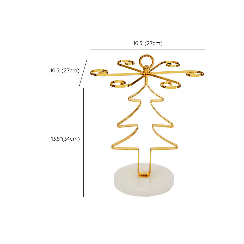 Countertop Wine Rack Glam Metal Wine Bottle Rack for Living Room