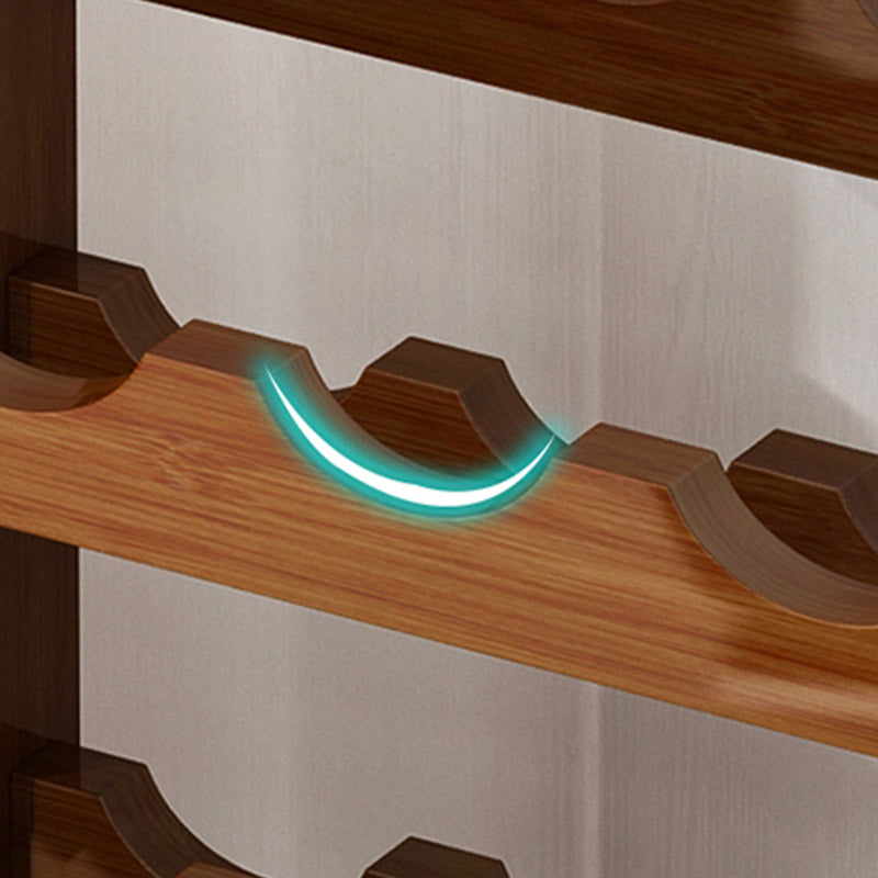 Modern Countertop Wine Rack Solid Wood Wine Bottle Rack for Home