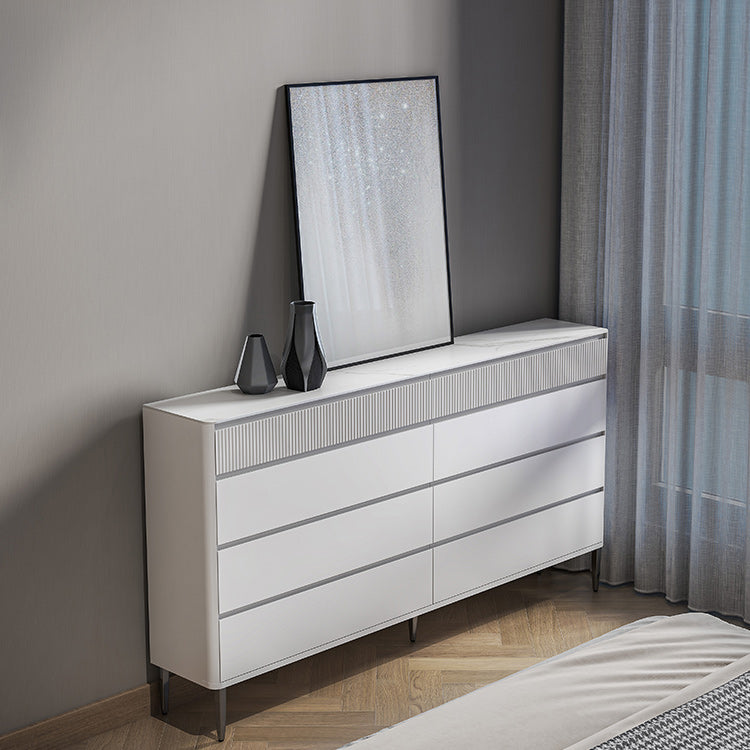 Classic Glam Storage Chest Stone Storage Chest Dresser with 5/6/8 Drawers