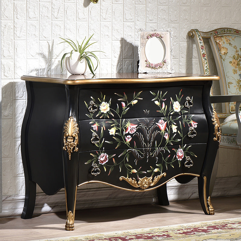 Classic Glam Storage Chest Solid Wood Storage Chest Dresser with 2/3 Drawers