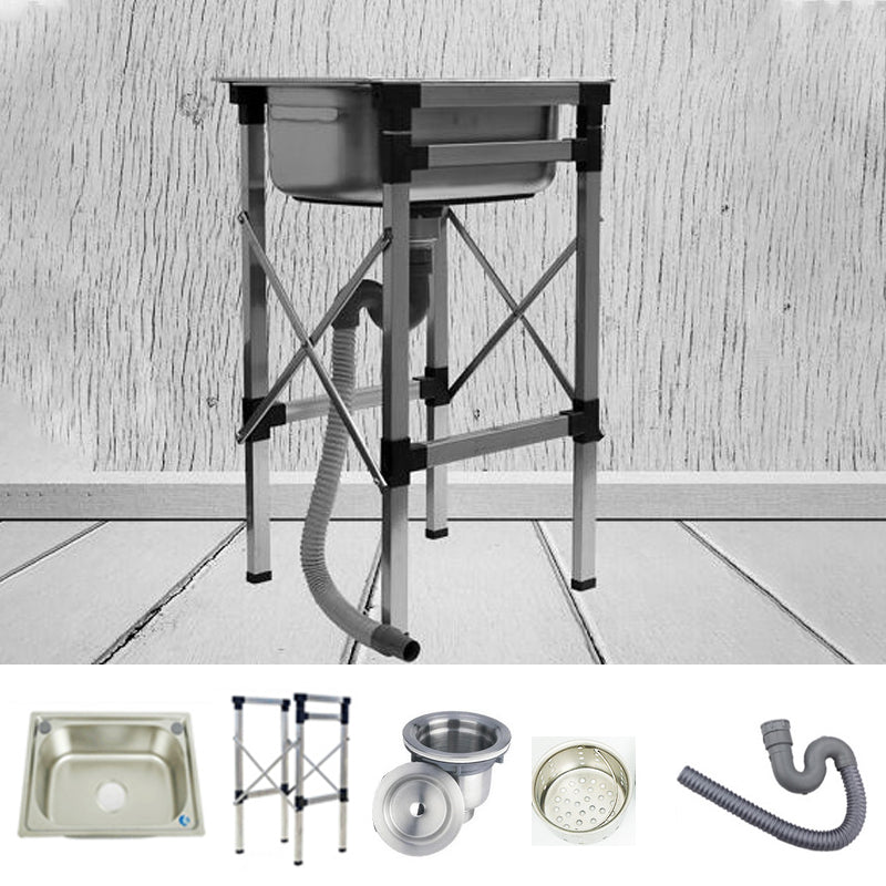 Stainless Steel Sink Contemporary Style Kitchen Sink with Bracket