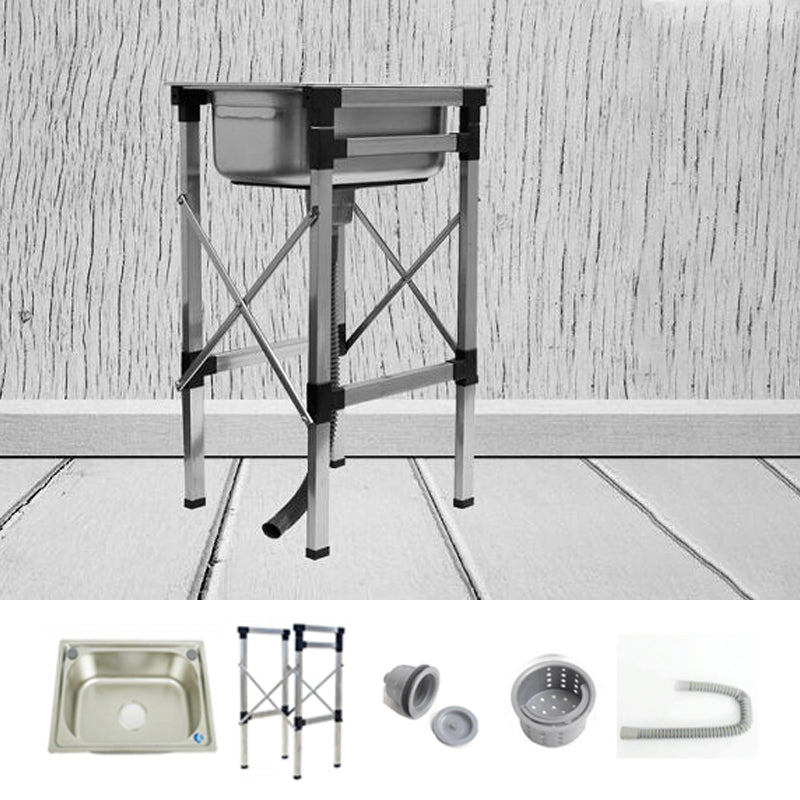 Stainless Steel Sink Contemporary Style Kitchen Sink with Bracket