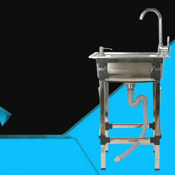 Stainless Steel Sink Contemporary Style Kitchen Sink with Bracket