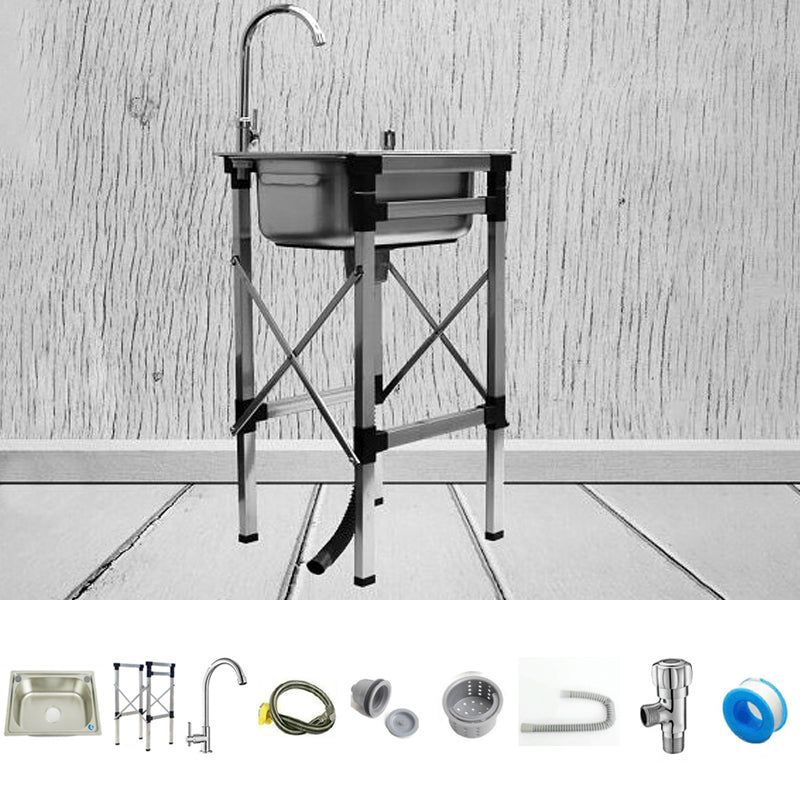 Stainless Steel Sink Contemporary Style Kitchen Sink with Bracket