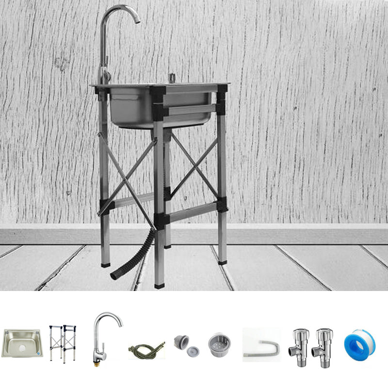 Stainless Steel Sink Contemporary Style Kitchen Sink with Bracket