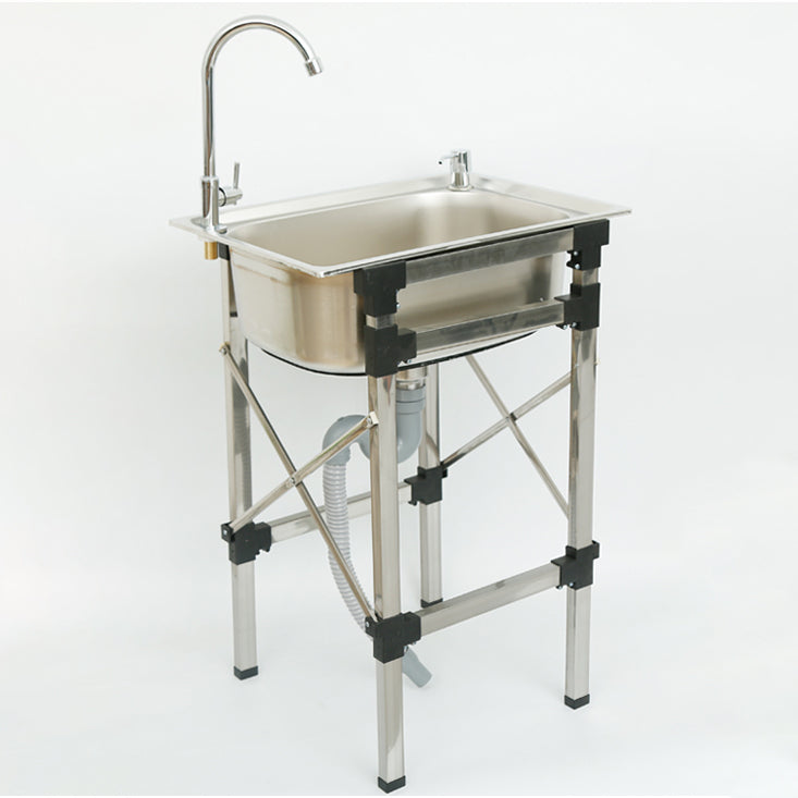 Stainless Steel Sink Contemporary Style Kitchen Sink with Bracket