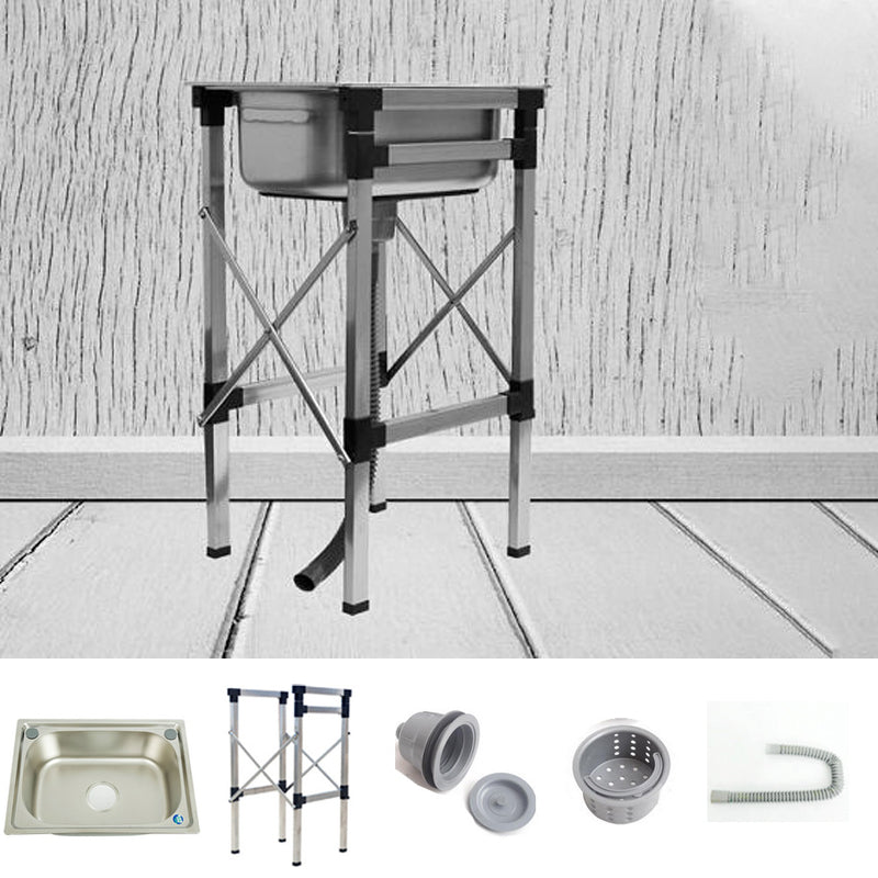 Stainless Steel Sink Contemporary Style Kitchen Sink with Bracket