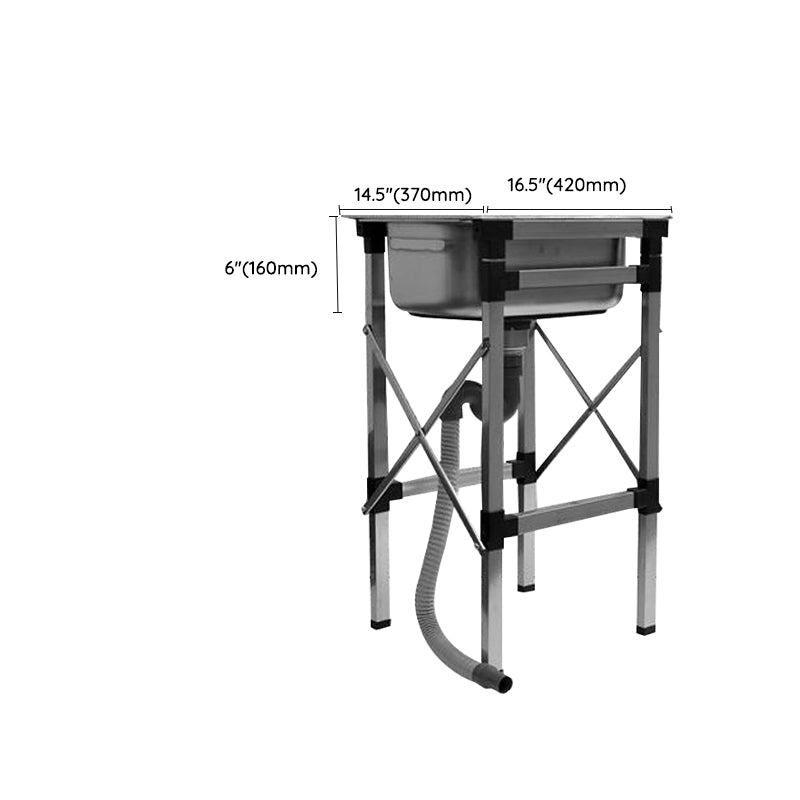 Stainless Steel Sink Contemporary Style Kitchen Sink with Bracket