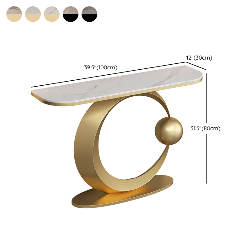 Contemporary Console Accent Table Half Moon Console Sofa Table