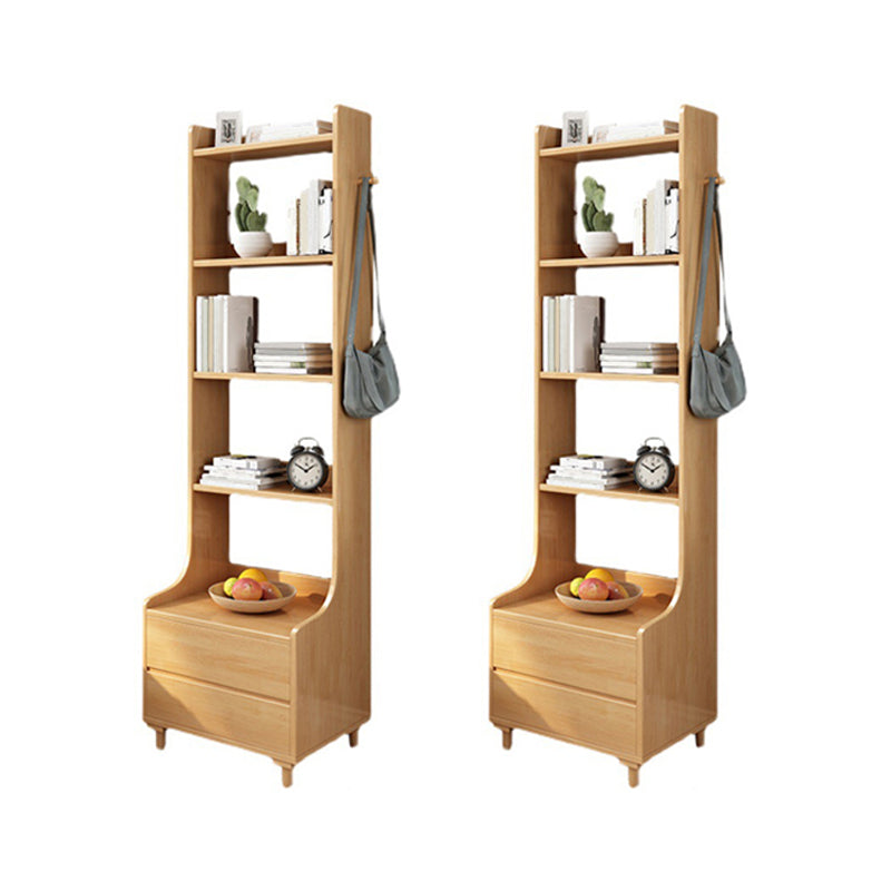 Solid Wood Accent Table Nightstand Modern Night Table for Bedroom