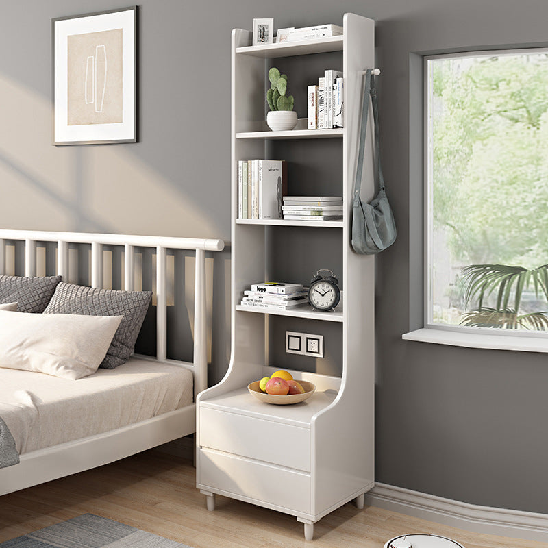 Solid Wood Accent Table Nightstand Modern Night Table for Bedroom