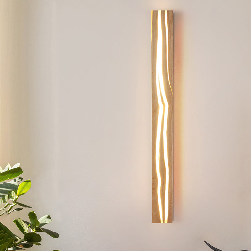 Contemporary Wooden Wall Light Fixture Simple Wall Light Sconce for Bedroom
